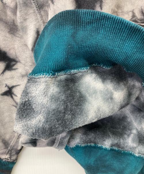 Champion REVERSE WEAVE（チャンピオン リバース ウィーブ）Champion REVERSE WEAVE (チャンピオン リバース ウィーブ) プルオーバーパーカー グレー×ブルー サイズ:XLの古着・服飾アイテム