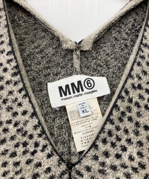 MM6 Maison Margiela（エムエムシックスメゾンマルジェラ）MM6 Maison Margiela (エムエムシックスメゾンマルジェラ) ハーフジップレオパードパイルスウェット ベージュ サイズ:XLの古着・服飾アイテム