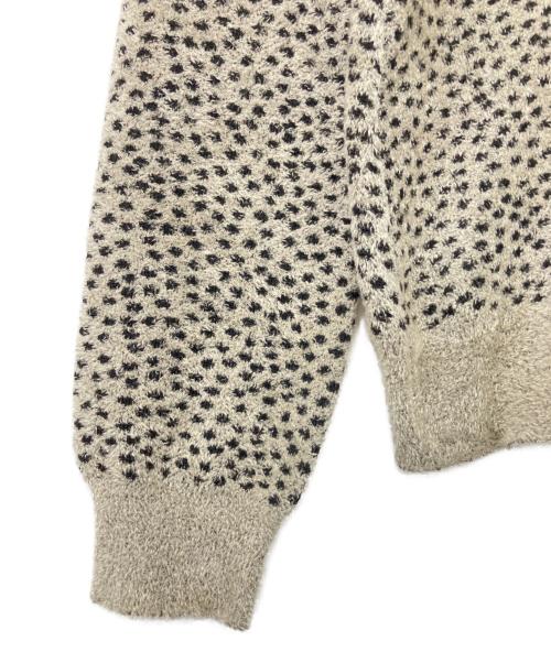 MM6 Maison Margiela（エムエムシックスメゾンマルジェラ）MM6 Maison Margiela (エムエムシックスメゾンマルジェラ) ハーフジップレオパードパイルスウェット ベージュ サイズ:XLの古着・服飾アイテム