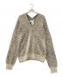 MM6 Maison Margiela（エムエムシックスメゾンマルジェラ）の古着「ハーフジップレオパードパイルスウェット」｜ベージュ