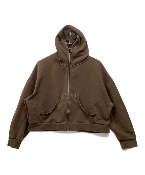 entire studios（エンタイアスタジオ）entire studios (エンタイアスタジオ) ETERNALZIPフーディー ブラウン サイズ:Lの古着・服飾アイテム