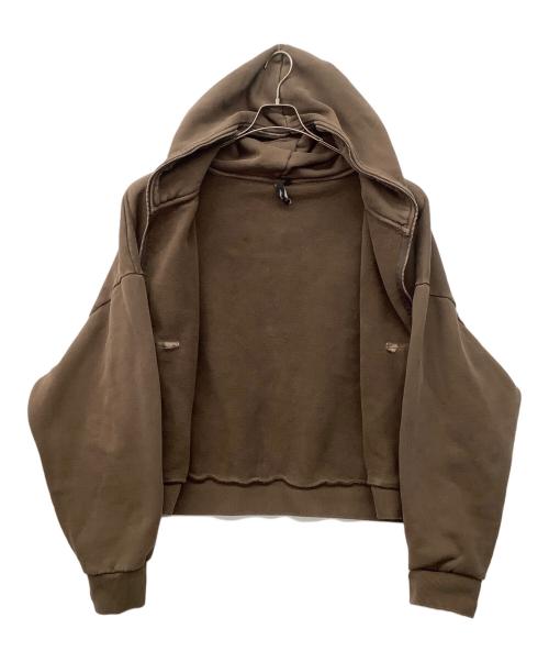 entire studios（エンタイアスタジオ）entire studios (エンタイアスタジオ) ETERNALZIPフーディー ブラウン サイズ:Lの古着・服飾アイテム