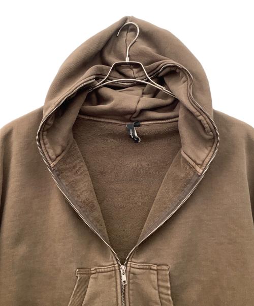 entire studios（エンタイアスタジオ）entire studios (エンタイアスタジオ) ETERNALZIPフーディー ブラウン サイズ:Lの古着・服飾アイテム