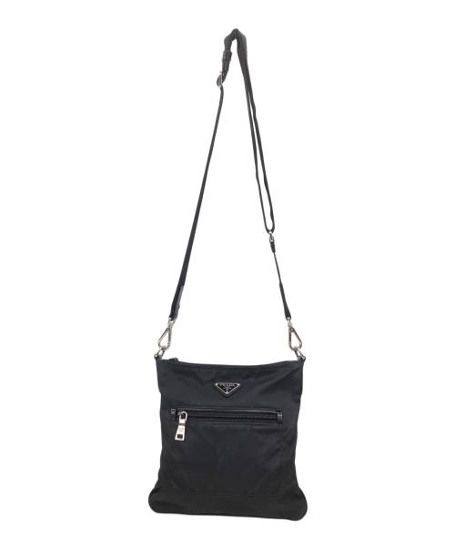 PRADA（プラダ）PRADA (プラダ) ナイロンショルダーバッグ ブラックの古着・服飾アイテム