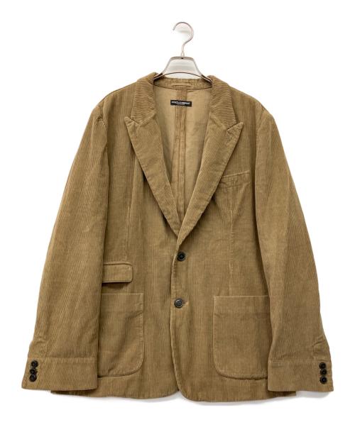 DOLCE & GABBANA（ドルチェ＆ガッバーナ）DOLCE & GABBANA (ドルチェ＆ガッバーナ) コーデュロイジャケット ベージュ サイズ:54の古着・服飾アイテム