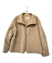 TODAYFUL（トゥデイフル）の古着「25AW STANDCOLLAR BOA JACKET」｜ベージュ