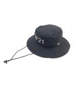 New Era×N°21 numero ventunoニューエラ×ヌメロヴェントゥーノ）の古着「コラボ 限定バケットハット」｜ブラック