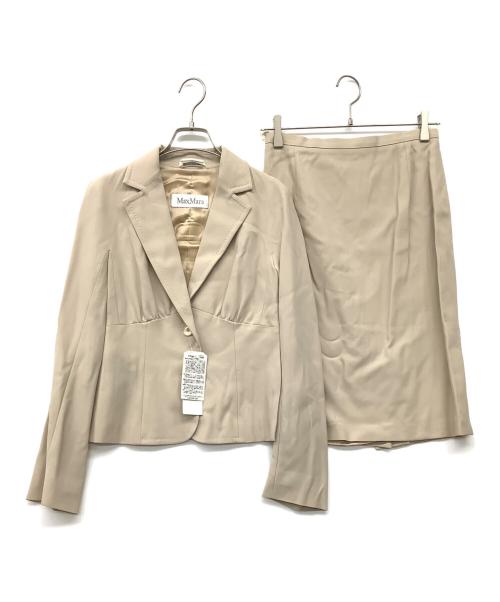 MaxMara（マックスマーラ）MaxMara (マックスマーラ) 90's セットアップスーツ ベージュ サイズ:36（XS-S)の古着・服飾アイテム