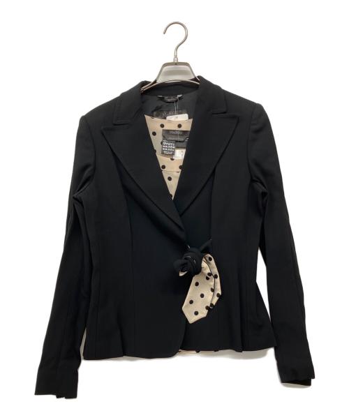 MaxMara（マックスマーラ）MaxMara (マックスマーラ) 90's セットアップスーツ（裏地ドット） ブラック サイズ:40の古着・服飾アイテム