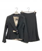 MaxMaraマックスマーラ）の古着「90's セットアップスーツ（裏地ドット）」｜ブラック