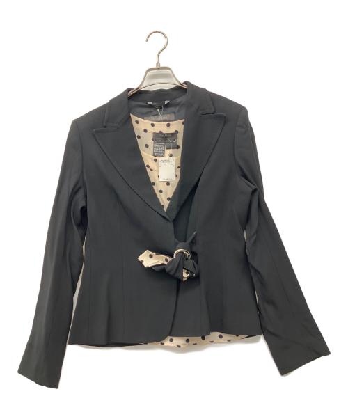MaxMara（マックスマーラ）MaxMara (マックスマーラ) 90's セットアップスーツ（裏地ドット） ブラック サイズ:44の古着・服飾アイテム