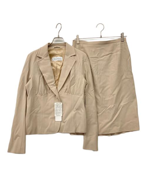 MaxMara（マックスマーラ）MaxMara (マックスマーラ) 90'sセットアップスーツ ベージュ サイズ:42（ML)の古着・服飾アイテム