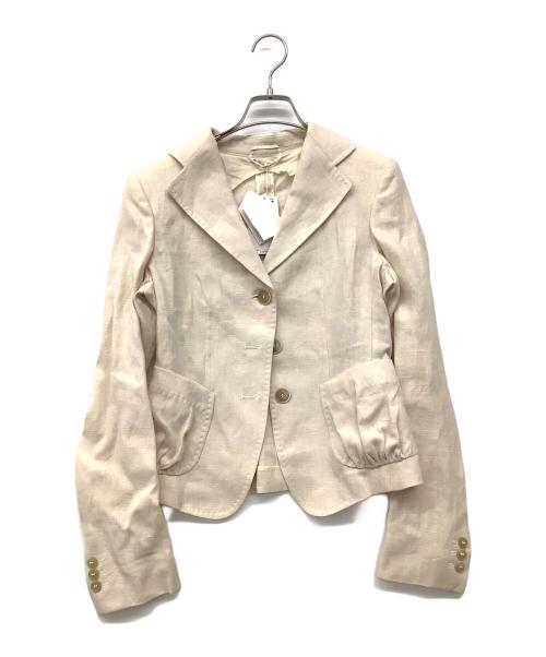 MaxMara（マックスマーラ）MaxMara (マックスマーラ) 90's リネンセットアップスーツ ベージュ サイズ:38の古着・服飾アイテム