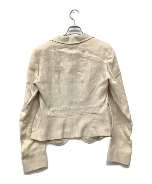 MaxMara（マックスマーラ）MaxMara (マックスマーラ) 90's リネンセットアップスーツ ベージュ サイズ:42（ML)の古着・服飾アイテム