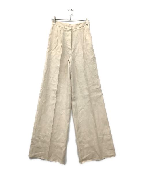 MaxMara（マックスマーラ）MaxMara (マックスマーラ) 90's リネンセットアップスーツ ベージュ サイズ:42（ML)の古着・服飾アイテム