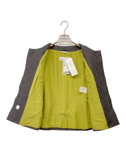 MaxMara（マックスマーラ）MaxMara (マックスマーラ) 90's ノーカラーセットアップスーツ ブラウン サイズ:40の古着・服飾アイテム