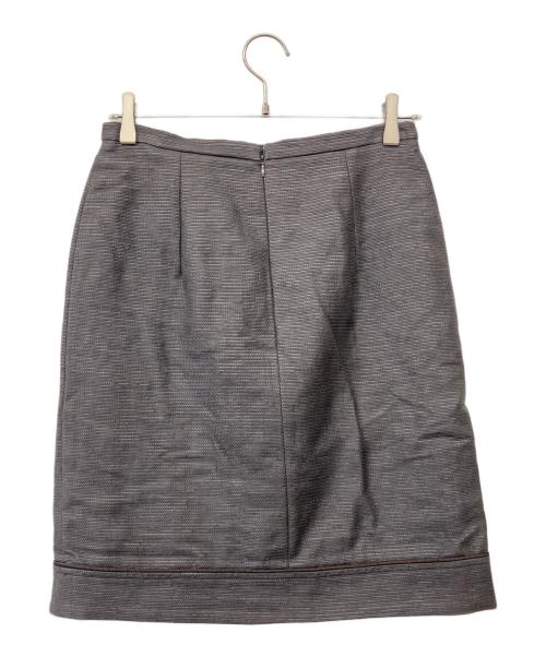 MaxMara（マックスマーラ）MaxMara (マックスマーラ) 90's ノーカラーセットアップスーツ ブラウン サイズ:40の古着・服飾アイテム