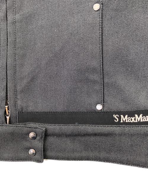 'S Max Mara（エスマックスマーラ）'S Max Mara (エスマックスマーラ) スタンドカラーデニムジャケット グレー サイズ:38の古着・服飾アイテム