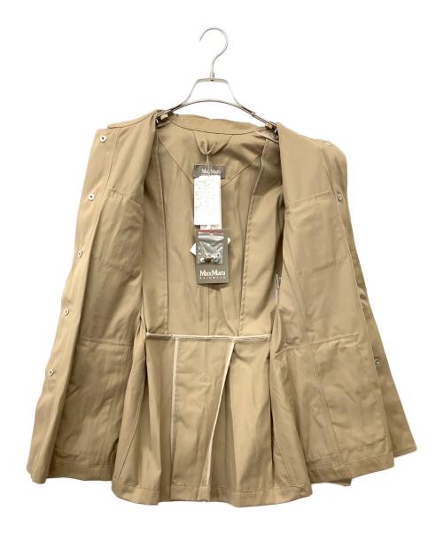 MaxMara（マックスマーラ）MaxMara (マックスマーラ) レインジャケット ベージュ サイズ:42（ML)の古着・服飾アイテム