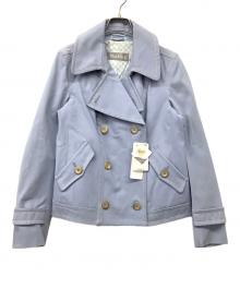 MaxMara（マックスマーラ）の古着「ダブルショートコート」｜スカイブルー