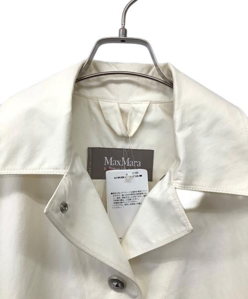 MaxMara（マックスマーラ）MaxMara (マックスマーラ) 銀釦レインコート アイボリー サイズ:40の古着・服飾アイテム