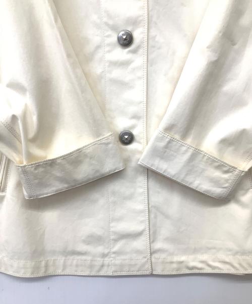 MaxMara（マックスマーラ）MaxMara (マックスマーラ) 銀釦レインコート アイボリー サイズ:40の古着・服飾アイテム