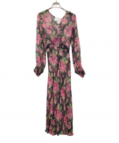 小夏のママ様✴美品 Max Mara 高級シルク 花柄ワンピース 春色 上品 中古・古着通販】MaxMara (マックスマーラ) シルク花柄ワンピース