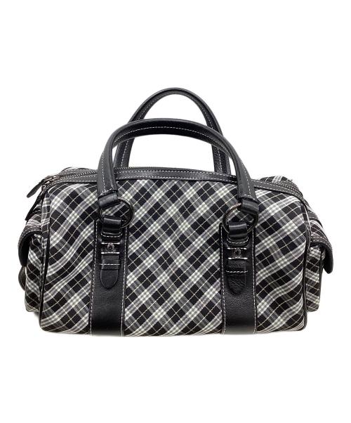 BURBERRY BLUE LABEL（バーバリー ブルー レーベル）BURBERRY BLUE LABEL (バーバリー ブルー レーベル) ミニボストンバッグ ブラックの古着・服飾アイテム