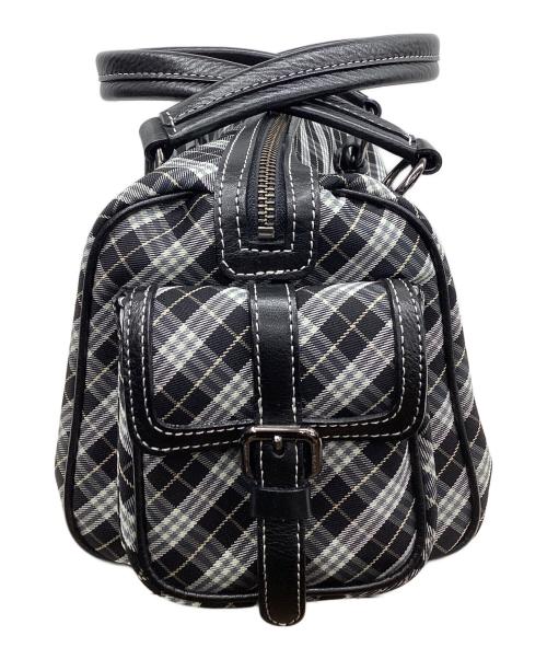 BURBERRY BLUE LABEL（バーバリー ブルー レーベル）BURBERRY BLUE LABEL (バーバリー ブルー レーベル) ミニボストンバッグ ブラックの古着・服飾アイテム