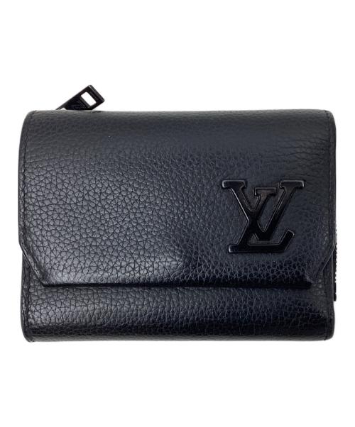 LOUIS VUITTON（ルイ ヴィトン）LOUIS VUITTON (ルイ ヴィトン) 3つ折り財布 ブラックの古着・服飾アイテム