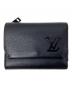 LOUIS VUITTON（ルイ ヴィトン）の古着「3つ折り財布」｜ブラック