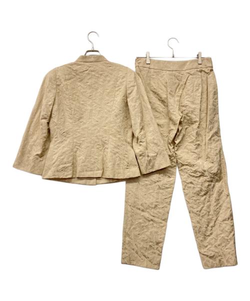 MaxMara（マックスマーラ）MaxMara (マックスマーラ) 90'sパンツスーツ ベージュ サイズ:42 未使用品の古着・服飾アイテム