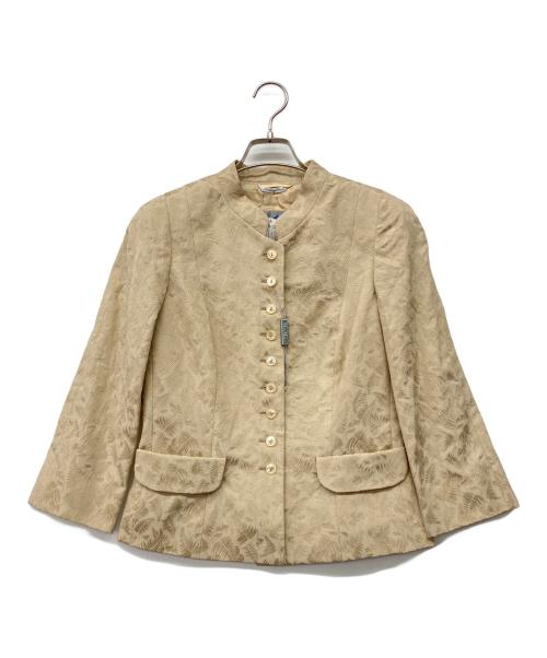 MaxMara（マックスマーラ）MaxMara (マックスマーラ) 90'sパンツスーツ ベージュ サイズ:42 未使用品の古着・服飾アイテム