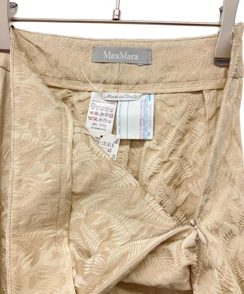 MaxMara（マックスマーラ）MaxMara (マックスマーラ) 90'sパンツスーツ ベージュ サイズ:42 未使用品の古着・服飾アイテム