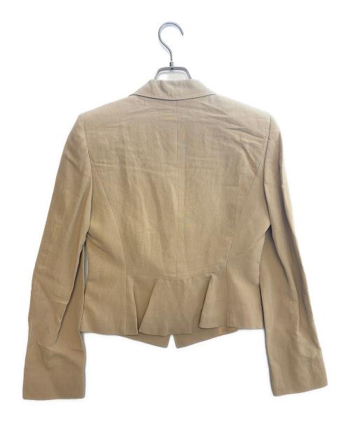 MaxMara（マックスマーラ）MaxMara (マックスマーラ) 90'sリネン/シルクスカートスーツ ベージュ サイズ:42の古着・服飾アイテム