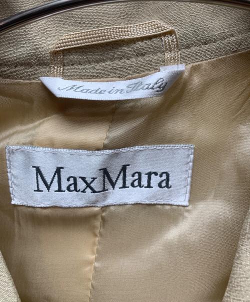 MaxMara（マックスマーラ）MaxMara (マックスマーラ) 90's リネン/シルクスカートスーツ ベージュ サイズ:36の古着・服飾アイテム