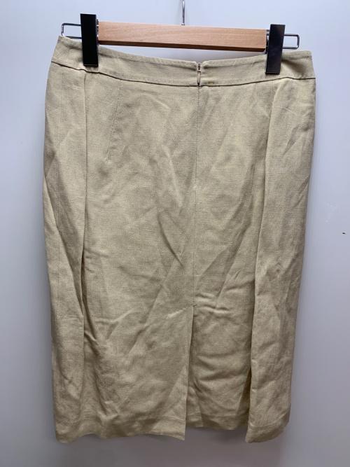 MaxMara（マックスマーラ）MaxMara (マックスマーラ) 90's リネン/シルクスカートスーツ ベージュ サイズ:36の古着・服飾アイテム