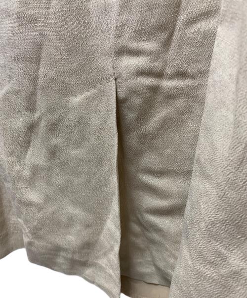MaxMara（マックスマーラ）MaxMara (マックスマーラ) 90's リネン/シルクスカートスーツ ベージュ サイズ:36の古着・服飾アイテム