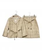 'S Max Maraエスマックスマーラ）の古着「90's スカートスーツ」｜ベージュ