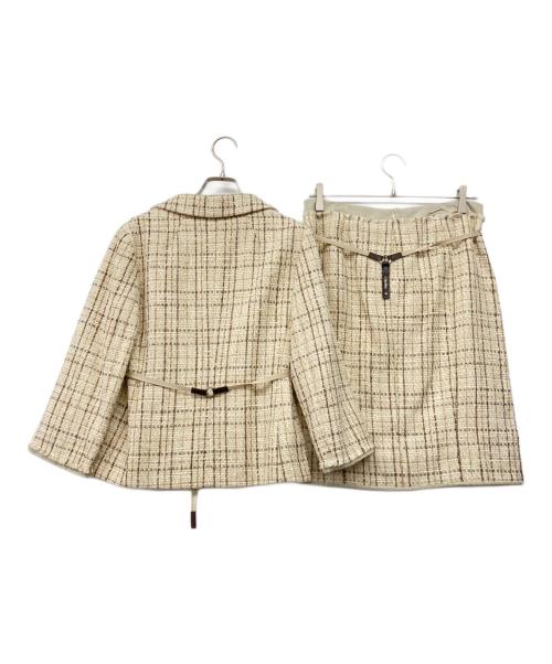 'S Max Mara（エスマックスマーラ）'S Max Mara (エスマックスマーラ) 90'sスカートスーツ ベージュ サイズ:38 未使用品の古着・服飾アイテム