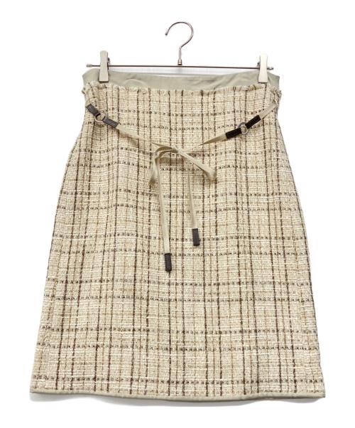 'S Max Mara（エスマックスマーラ）'S Max Mara (エスマックスマーラ) 90'sスカートスーツ ベージュ サイズ:38 未使用品の古着・服飾アイテム