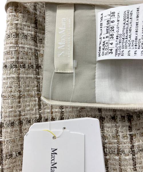 'S Max Mara（エスマックスマーラ）'S Max Mara (エスマックスマーラ) 90'sスカートスーツ ベージュ サイズ:38 未使用品の古着・服飾アイテム