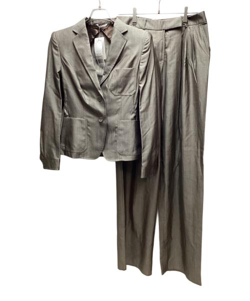 MaxMara（マックスマーラ）MaxMara (マックスマーラ) 90'sパンツスーツ ブラウン サイズ:42 未使用品の古着・服飾アイテム