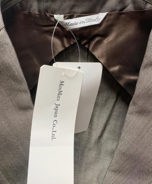 MaxMara（マックスマーラ）MaxMara (マックスマーラ) 90'sパンツスーツ ブラウン サイズ:42 未使用品の古着・服飾アイテム