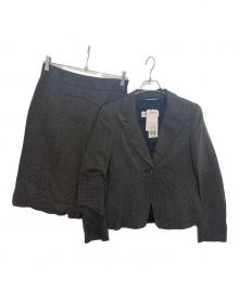 MaxMara（マックスマーラ）の古着「90'sベルテッドスカートスーツ」｜グレー