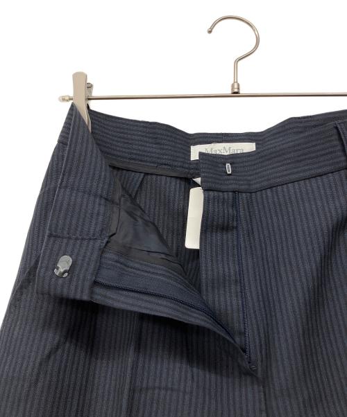 MaxMara（マックスマーラ）MaxMara (マックスマーラ) 90'sリネンウールパンツスーツ ネイビー サイズ:40の古着・服飾アイテム