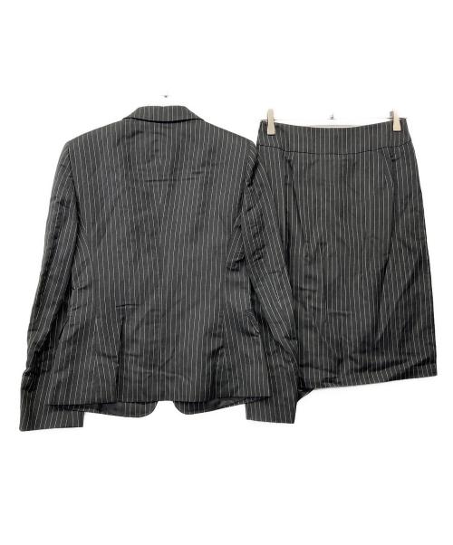 MaxMara（マックスマーラ）MaxMara (マックスマーラ) 90'sリネン/シルクスカートスーツ グレー サイズ:42（ML) 未使用品の古着・服飾アイテム