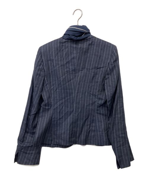 MaxMara（マックスマーラ）MaxMara (マックスマーラ) 90'sリネンスカートスーツ ネイビー サイズ:42の古着・服飾アイテム