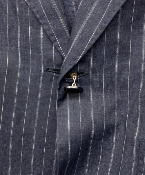 MaxMara（マックスマーラ）MaxMara (マックスマーラ) 90'sリネンスカートスーツ ネイビー サイズ:42の古着・服飾アイテム