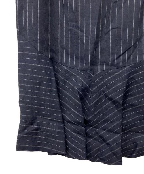 MaxMara（マックスマーラ）MaxMara (マックスマーラ) 90'sリネンスカートスーツ ネイビー サイズ:42の古着・服飾アイテム